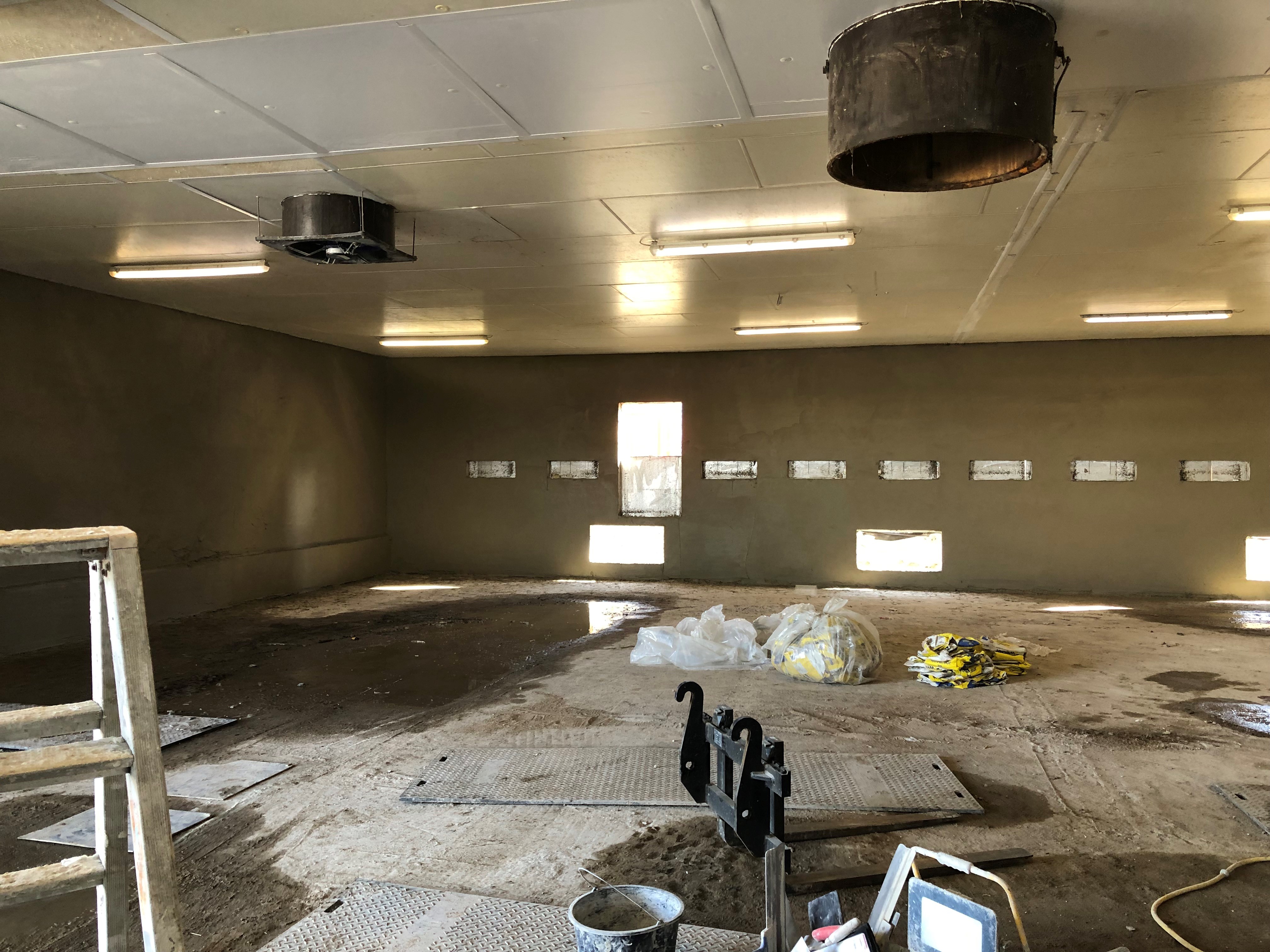 Umbau Schweinestall - Kalkzementputzarbeiten